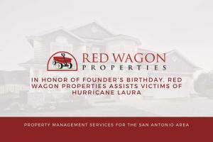 In Honor of Founder’s Birthday, Red Wagon Properties Assists Victims of Hurricane Laura