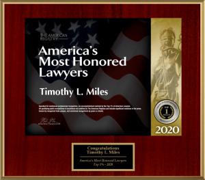 Ntionally Recognized Shareholder Rights Attorney Timothy L. Miles