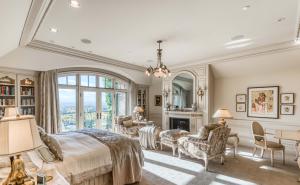 The estate is an architectural masterpiece with interiors designed and furnished by legendary New York born designer, Arthur Fishman.