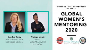 15TH ANNUAL FORTUNE – U.S. DEPARTMENT OF STATE GLOBAL WOMEN’S MENTORING PARTNERSHIP