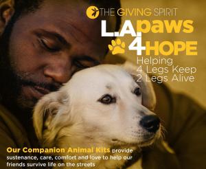 The Giving Spirit, Helping 4 Legs Keep 2 Legs Alive