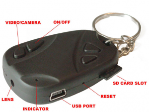 High defination key fob video / photo spy camera.