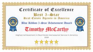 Timothy McCarthy Certificate of Excellence Coral Springs FL