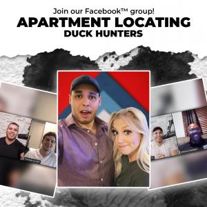 Image of Pierre and student members. Apartment Locating Masterclass. Apartment hunters