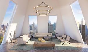 Perched thirty-seven floors above the 50-yard line of Central Park South on Billionaire’s Row.