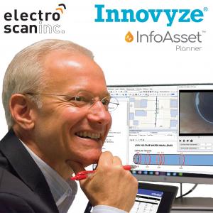 Paul Pasko, PE, reviews Electro Scan's Application Programming Interface (API) that integrates FELL data with Innovyze's InfoAsset Planner for Sewer and Water (Pictured).