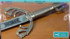 La Tizona, Spanish El Cid's sword replica, awarded every year with teh engraved name of tthe awardee