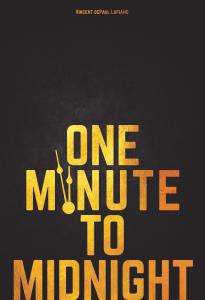 The gold and black letters one the One Minute to Midnight cover give a striking sense of urgency and power.