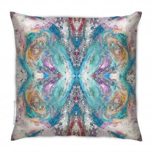 Award winning luxury cushions, throw pillows + outdoor cushions in waterproof fabric or velvet by Sonya Rothwell for Gallery Beautiful, handmade to order by local artisans. Art inspired ikat style celestial designer pillows in vibrant colors to suit any interior design