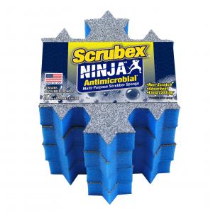 4ct Scrubex Ninja Sponges with retail packaging