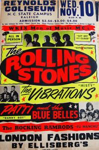 Rolling Stones Globe Printing Boxing Style Concert Poster