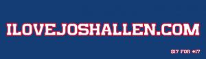 Graphic saying I love Josh Allen dot com.