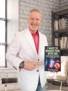 David Anthony Schroeder with his new book release, 7 Ways to Manage Pain With CBD