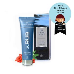 Viking Beauty Secrets - Certified Organic Exfoliating Face Scrub with Icelandic Volcanic Sand and Rowanberries