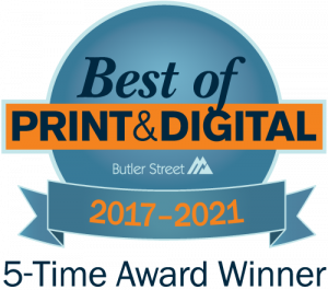 Superior Business Solutions is proud to win their fifth consecutive Best of Print & Digital Award