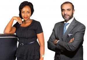 Left to right - Ms. Mary Njoki, Organizer, Africa Digital Finance Summit; and  Khurram Shroff, Chairman IBC Group