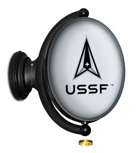 United States Space Force: Original Oval Lighted Rotating Wall Sign