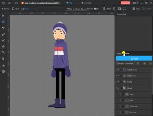 Rig the character with premade bone template-Mango Animate Character Design Software