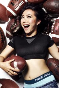 Actress Jona Xiao has gained fans and attention worldwide as an International Championship Quarterback in women’s flag football