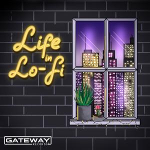 Beautiful hand-drawn Life In Lo-Fi Album Cover Artwork by Dallas based Galaxy Girl