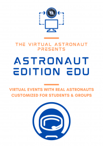 The Virtual Astronaut Logo and information about "ASTRONAUT EDITION EDU" Program