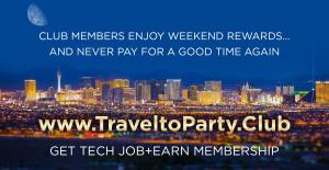 Submit Your Resume to Land Kickass Tech Job & Earn Travel2Party Membership Too! #landkickassjob #remotetechjob #travel2party #vegasrewards #recruitingforgood www.Travel2Party.Club