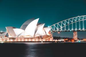 Sydney Opera House as seen from across the bay