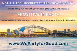 Participate in Recruiting for Good Referrals Program to Earn Travel to Party #happyparty #wepartyforgood www.WePartyforGood.com