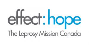[logo] effect:hope - The Leprosy Mission Canada (grey and blue with white background)
