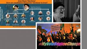 15 May 2021 -Iran - Iranian people will boycott the regime’s Friday election, saying, MY VOTE REGIME CHANGE