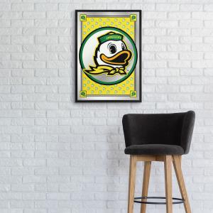 Oregon Ducks: Team Spirit, Mascot - Framed Mirrored Wall Sign