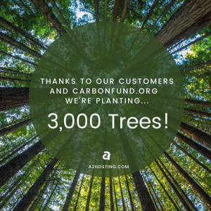 A2 Hosting announces planting 3,000 trees