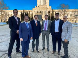 Members of the Telcoin team, joined by Senator Mike Flood, at the Nebraska State Capitol in February 2021.