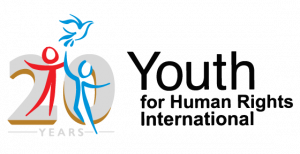 yhri 20 ans logo US Youth for Human Rights Freedom Concert qui se tiendra virtuellement le 4 juillet