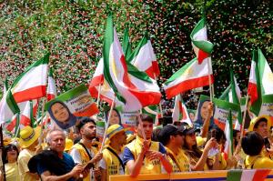 June 6, 2021 - The Iranian supporters (MEK-NCRI) in a Free Iran rally.