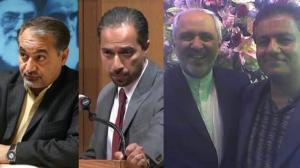June 15, 2021 - Meet some Iranian lobbies in West: (from left) Seyed Hossein Mousavian, Trita Parsi, Mohammad Javad zarif with Kaveh Afrasiabi.