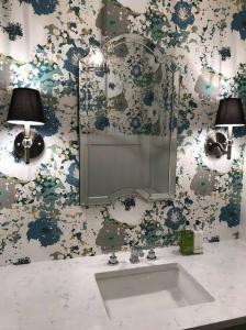 Bathroom Wallpaper Tends To Be Busier Compared To Other Rooms