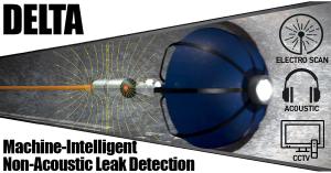 Das preisgekrönte DELTA kombiniert Electro Scan + Acoustic + CCTV als Teil seiner patentierten maschinenintelligenten Multisensorlösung.