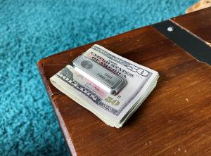 Thumbies' Stainless-Steel Money Clip with Fingerprint Personalization
