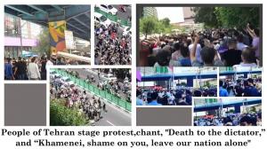 July 26, 2021 - People of Tehran stage protest, chant, “Death to the dictator,” and “Khamenei, shame on you, leave our nation alone”.