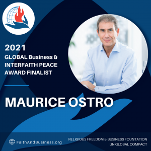 Maurice Samuel Ostro, OBE, KFO, Finalist in the 2021 Global Business & Interfaith Peace Awards