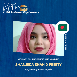 Shanjeda Shahid Preety - Vote for UPGSustainability Leader