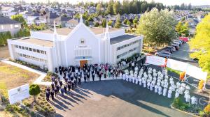 <img src="BANNER Brethren gathered outside the surrey chapel.jpg" alt="Joyous group photo of members of Iglesia Ni Cristo gathered outside newly beautified chapel in Surrey, BC, Canada on a sunny afternoon" />