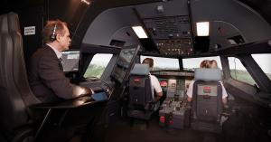 Flight training inside the Avion A320 Full Flight Simulator