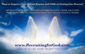 Recruiting for Good helps talented candidates land sweet jobs. #landsweetjob #usetalentforgood #makepositiveimpact www.RecruitingforGood.com