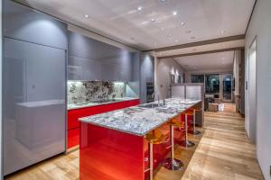 Ultra-modern kitchen with granite and designer appliances