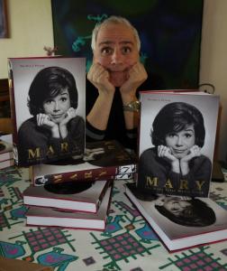 Author Herbie J Pilato with his latest book "Mary: The Mary Tyler Moore Story."