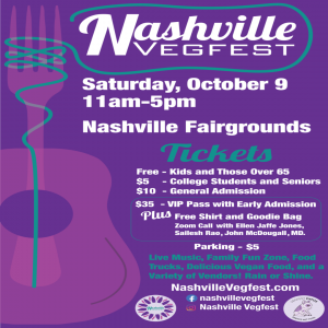 Nashville Vegfest 2021 Flyer