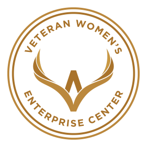 Veteran Women's Enterprise Center (VWEC) Badge Logo Gold