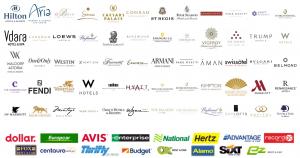 Featured Hotel & Car Rental Brands Include